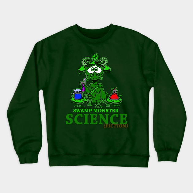 Swamp Monster Science Crewneck Sweatshirt by BogusPunkin Studios 